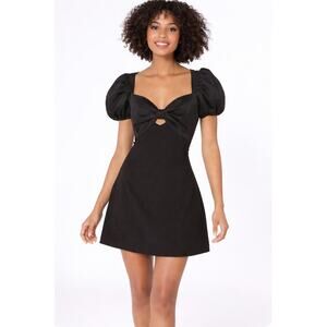 Likely Short Black Kit Dress Sz 2 NWT Bow Cutout Front Sexy LBD Cocktail